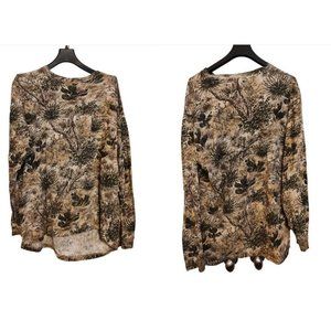 Gamehide Green Floral Camo Long Sl Pullover T-Shirt Size XL